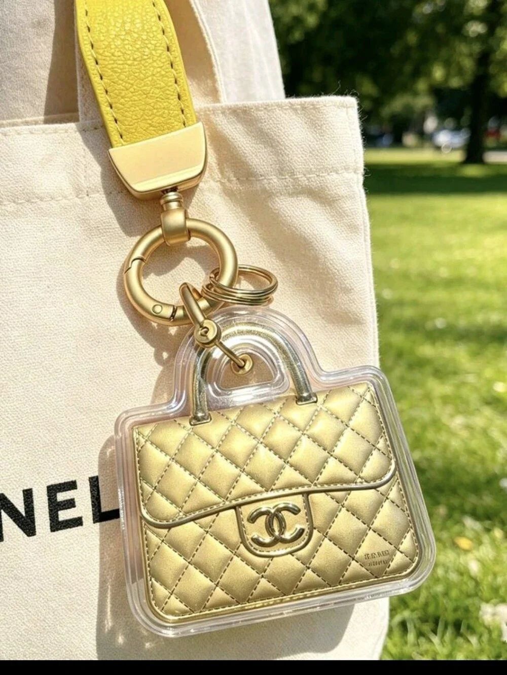Designer Inspired Keychain Bag Charm
